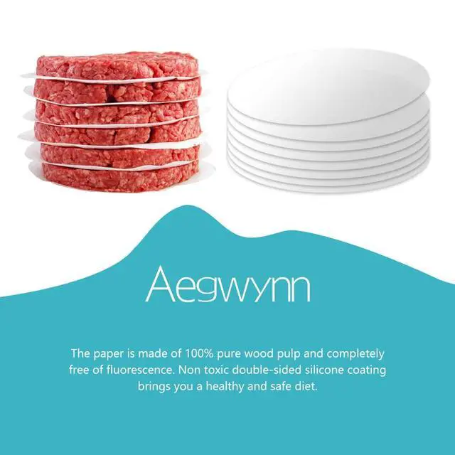 Alt view image 4 of 7 - Hamburger Patty Paper Round 5.5 Inch 300 Pcs, Parchment Burger Papers Non Stick Easy to Remove Separate Frozen Pressed Patties (5.5 Inch)