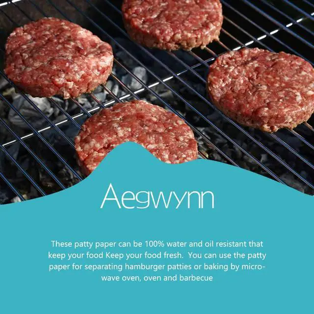 Alt view image 3 of 7 - Hamburger Patty Paper Round 5.5 Inch 300 Pcs, Parchment Burger Papers Non Stick Easy to Remove Separate Frozen Pressed Patties (5.5 Inch)