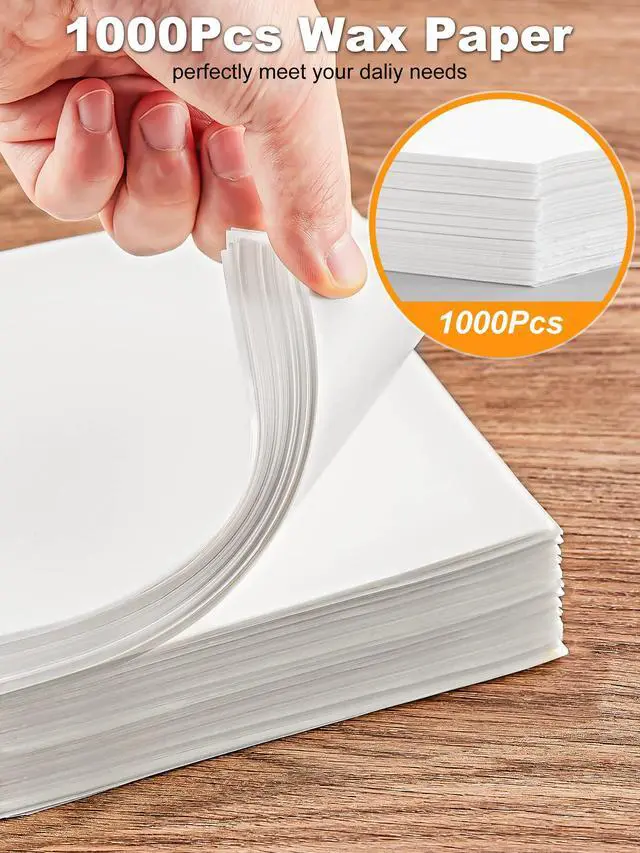 Alt view image 4 of 7 - 6 x 6 Inches Wax Paper for Food, 1000 Pcs Non-Stick Hamburger Patty Paper, Square Sandwich Separators Wrapping Paper, for Lunch, Restaurants, Barbecues, Picnics, Parties, White