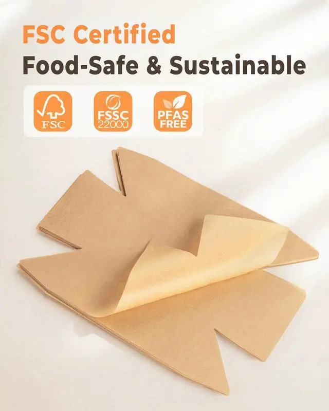 Alt view image 6 of 7 - 100 Pcs Loaf Pan Liners for Baking Bread 9x5 Inch, Bread Pan Liners with Cardboard Formers, Non-Stick Pre Cut Unbleached Parchment Paper for Loaf Pan