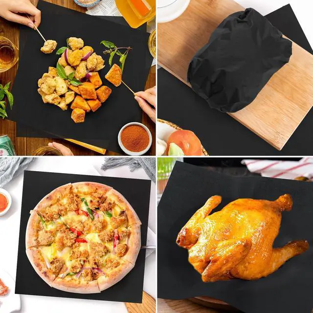Alt view image 6 of 7 - Day Parchment Paper for Food Wrapping, 100 Sheets 12 * 12 Inch Food Basket Liners for French Fries, Sandwiches, Burgers, 2026 Deli Wrap Baking Parchment Sheet Black