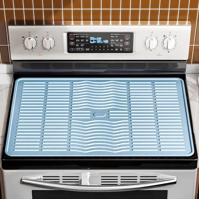 Main image of Stove Top Cover for Electric Stove Glass Ceramic Flat Cooktop - XL Thicken 30 * 21 In Heat-Resistant Oven Induction Protector Extra Large Dish Drying Mat Bar Pad for Kitchen Countertop Range Covers