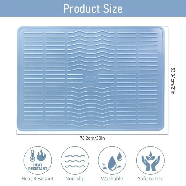 Alt view image 4 of 7 - Stove Top Cover for Electric Stove Glass Ceramic Flat Cooktop - XL Thicken 30 * 21 In Heat-Resistant Oven Induction Protector Extra Large Dish Drying Mat Bar Pad for Kitchen Countertop Range Covers