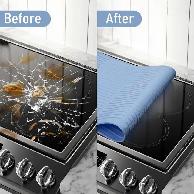 Alt view image 6 of 7 - Stove Top Cover for Electric Stove Glass Ceramic Flat Cooktop - XL Thicken 30 * 21 In Heat-Resistant Oven Induction Protector Extra Large Dish Drying Mat Bar Pad for Kitchen Countertop Range Covers