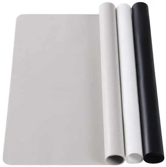 Main image of 3 Pack Silicone mat Large Silicone Sheets for Crafts, Liquid, Resin Jewelry Casting Molds Mat, Silicone Placemat 15.7 x 11.8 (Black & Gray & Beige)