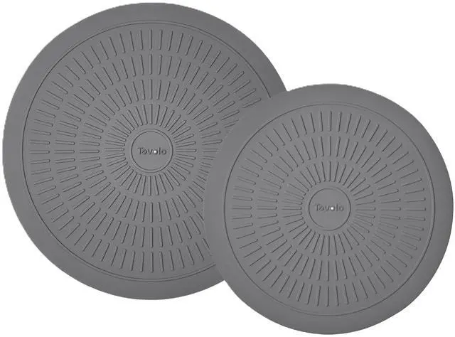 Main image of Silicone Microwave Mats 10 & 12 Inch Set of 2 Heat Resistant Non Slip Silicone Trivet for Hot Plate Bowl Mug, Dishwasher Safe Barrier Mats with Thermal Ridges for Heating & Handling Cookware