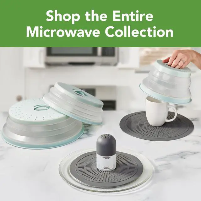 Alt view image 6 of 6 - Silicone Microwave Mats 10 & 12 Inch Set of 2 Heat Resistant Non Slip Silicone Trivet for Hot Plate Bowl Mug, Dishwasher Safe Barrier Mats with Thermal Ridges for Heating & Handling Cookware