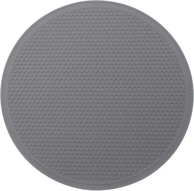 Alt view image 7 of 7 - Silicone Microwave Mat Heat Resistant Multifunctional Mat, Splatter Guard, Trivet, Hot Pad, Pot Holder Round 12 Inch, 1 Pcs
