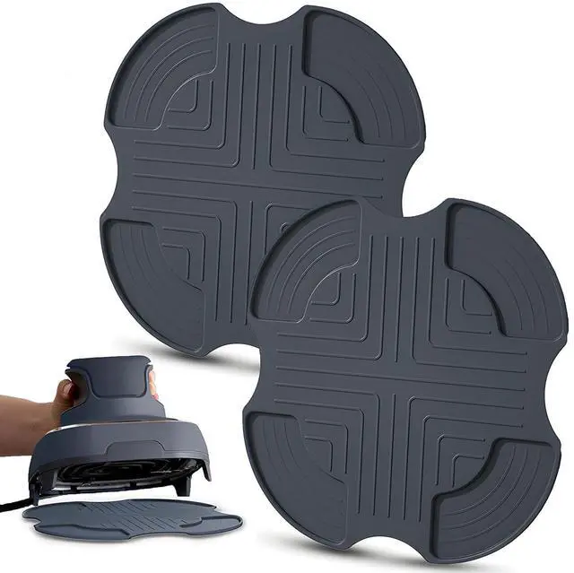 Main image of Air Fryer Trivets Silicone for Ninja Crispi, 2 Pack Non-Slip Heatproof Pads for for Ninja Crispi Airfryer Accessories, Dishwasher Safe