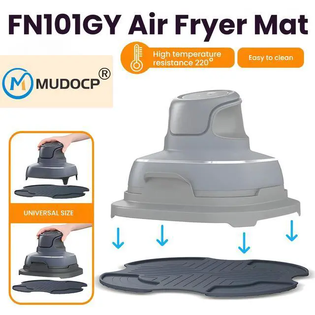 Alt view image 4 of 7 - Air Fryer Trivets Silicone for Ninja Crispi, 2 Pack Non-Slip Heatproof Pads for for Ninja Crispi Airfryer Accessories, Dishwasher Safe