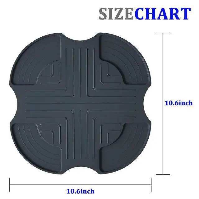 Alt view image 7 of 7 - Air Fryer Trivets Silicone for Ninja Crispi, 2 Pack Non-Slip Heatproof Pads for for Ninja Crispi Airfryer Accessories, Dishwasher Safe