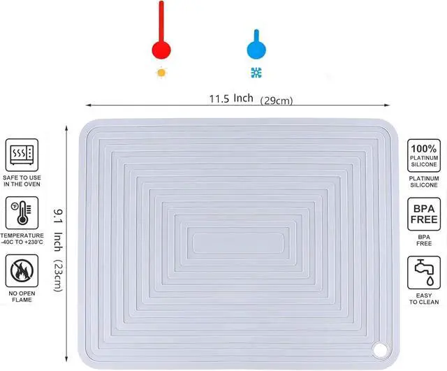 Alt view image 2 of 7 - Silicone Trivets Mats Set 2 for Hot Dishes, 9 x 12 Inches Trivet for Hot Pots and Pans, Pink Silicone Hot Pads for Kitchen, Multi-Purpose Heat Resistant Pot Holders