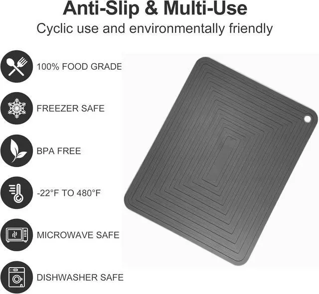 Alt view image 3 of 7 - Silicone Trivets Mats Set 2 for Hot Dishes, 9 x 12 Inches Trivet for Hot Pots and Pans, Pink Silicone Hot Pads for Kitchen, Multi-Purpose Heat Resistant Pot Holders