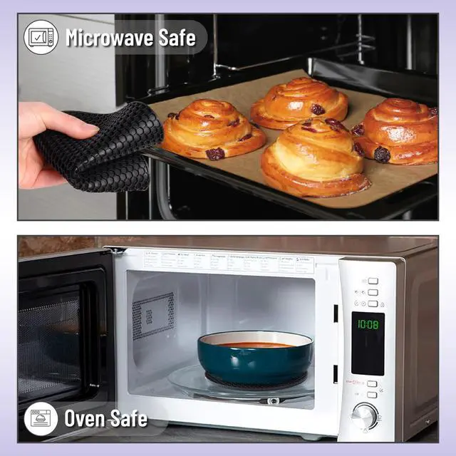 Alt view image 5 of 7 - Silicone Trivet Mats, 2 Pack, Gray Silicone Trivets for Hot Pots and Pans