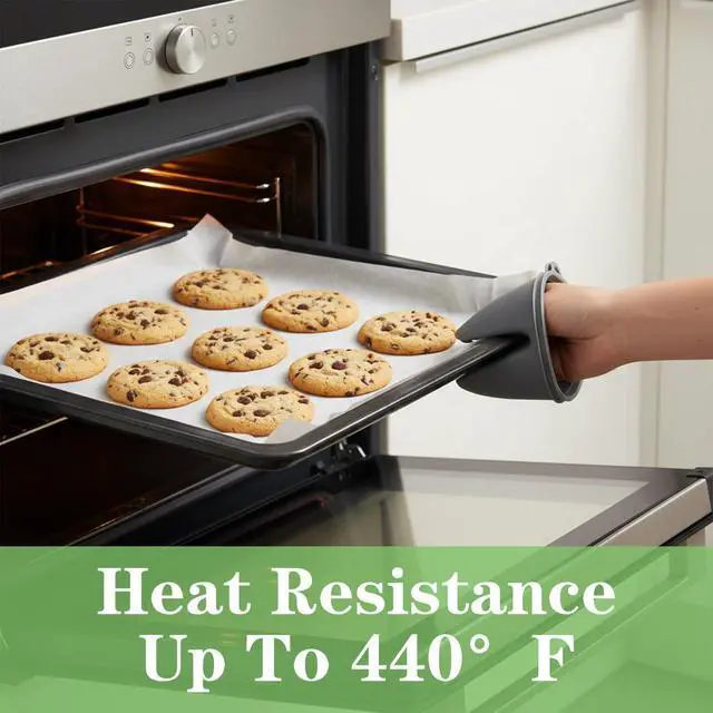 Alt view image 5 of 7 - 12 Pack Silicone Trivet Mats Hot Pads with Silicone Oven Mitts Non Slip Pot Holders Heat Resistant Trivet Pads Cooking for Kitchen Counter Table Placemats (Black, Gray)
