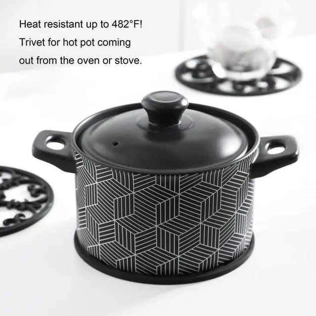 Alt view image 2 of 6 - Silicone Trivet Mat - Non-Slip & Heat Resistant Kitchen Pads for Countertops & Table - Trivets for Hot Dishes & Cookware - Pot Holder for Pots & Pans - Pink, Set of 3