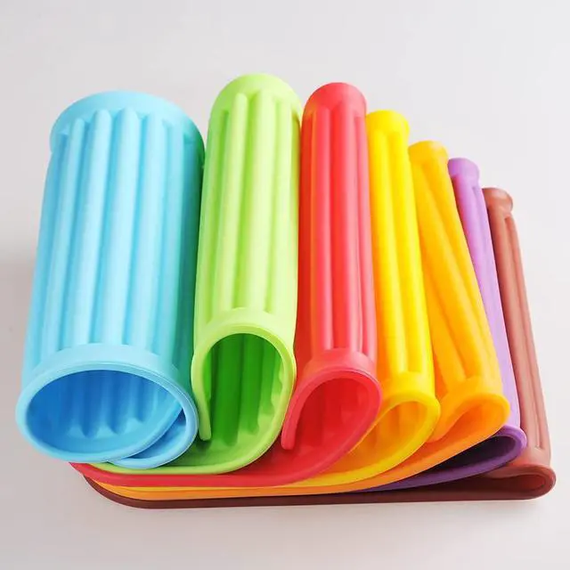 Alt view image 6 of 7 - Orange Silicone Trivets Mats for Hot Dishes and Hot Pots, Hot Pads for Countertops, Tables, Pot Holders, Spoon Rest Small Drying Mats Set 2