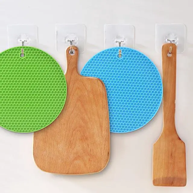 Alt view image 6 of 7 - Silicone Trivets Mat, 6 Packs Multipurpose Non Slip Heat Resistant Pot Holder-Assorted Color