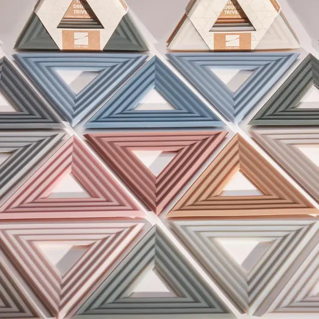 Alt view image 4 of 7 - Extra Thick Silicone Trivets (Featured in ELLE Decor & BuzzFeed) Waterproof Dishwasher-Safe Stain Resistant (Set of 3 Sandstone Degr Trivets) Outdoor Rubber Beige Mid-Century Modern