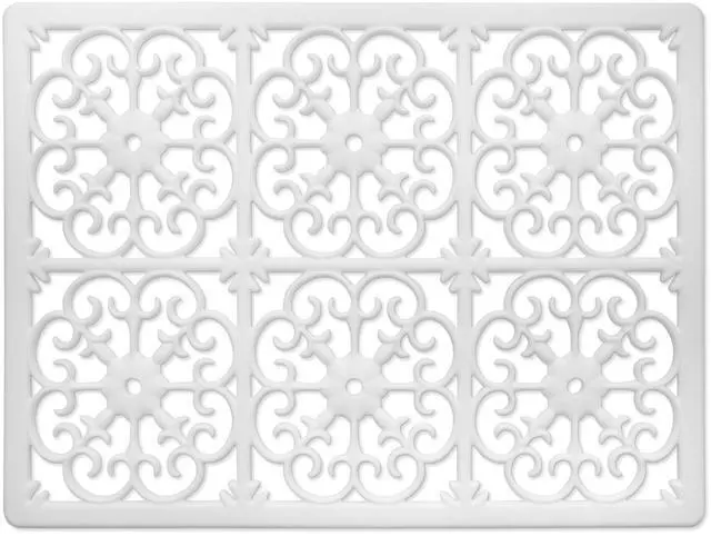 Main image of Extra Large, Thick, Silicone Trivet for Hot Dishes, Pots, and Pans, Heat Resistant Mat for Countertop, Hot Pad for Kitchen, Easy to Clean, 16 x 12 x 3/8 Inches, White