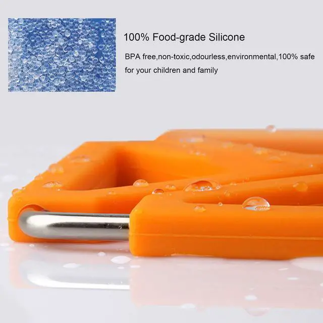 Alt view image 2 of 7 - Set of 5 Silicone Trivet Mat Expandable Hot Pot Holder with Stainless Steel Frame for Home Kitchen Heat Resistant Insulated Hot Pads Coasters Table Dish Mat Tableware Placemat for Hot Pans Bowls