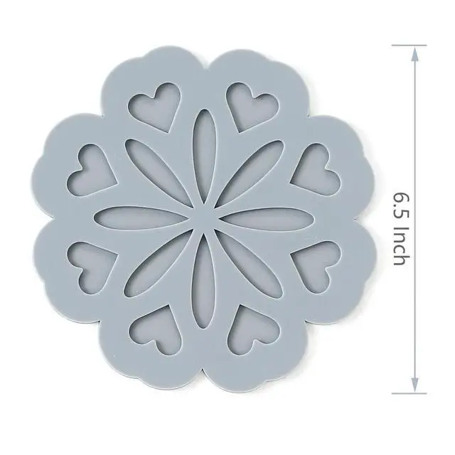 Alt view image 7 of 7 - Set 4 Silicone Trivet Mat - Hot Pot Holder Hot Pads for Table & Countertop - Trivet for Hot Dishes - Non-Slip & Heat Resistant Modern Kitchen Hot Pads for Pots & Pans, Assort 4 Colors