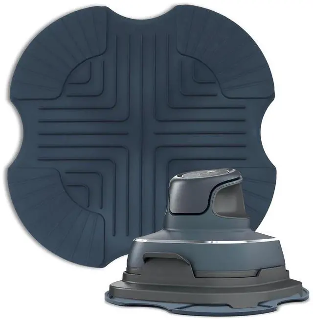 Main image of Air Fryer Silicone Trivet for Ninja Crispi, Universal Heat Resistant Mat, Non-Slip Design, Multi-Functional Accessory for Ninja Crispi Air Fryer, Fit Ninja FN101GY/FN101SG/FN101ST(Dark Grey)