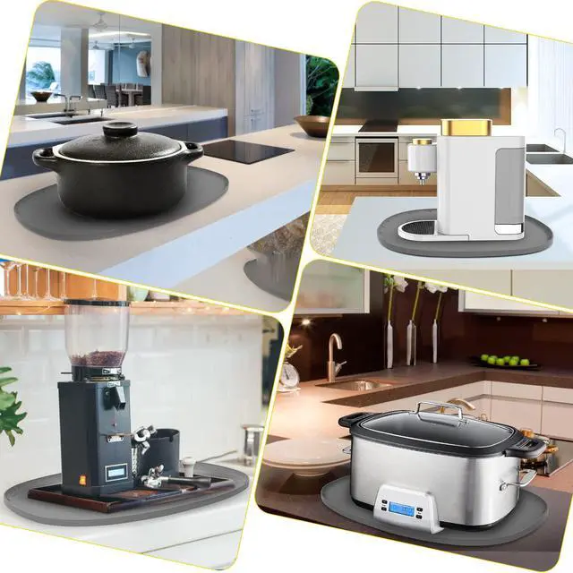 Alt view image 7 of 7 - Heat Resistant Mat for 6-8 Quart Slow Cooker, Silicone Trivet