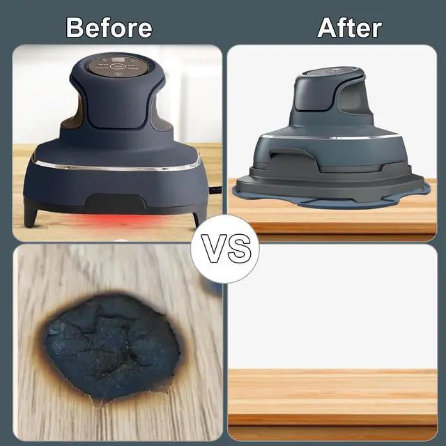 Alt view image 6 of 7 - Air Fryer Silicone Trivet for Ninja Crispi, Universal Heat Resistant Mat, Non-Slip Design, Multi-Functional Accessory for Ninja Crispi Air Fryer, Fit Ninja FN101GY/FN101SG/FN101ST(Dark Grey)