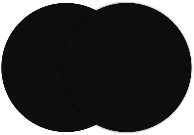 Main image of Silicone Microwave Mat 12 Inch, Non Stick Turntable Mat for Kitchen, Multi-Purpose Heat Resistant Oven Mat 2 Pack (Black)
