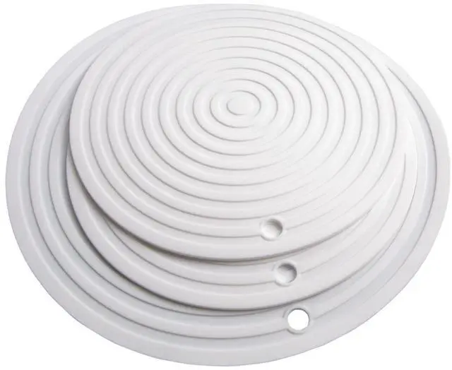 Main image of Silicone Trivets Mats for Pots and Pans, Heat Resistant Pot Holders, Flexible Hot Pads for Kitchen Table, Non Slip Mats, Dia11.81 and 9.45 Inches Big Round Microwave Mats Pack 3 White