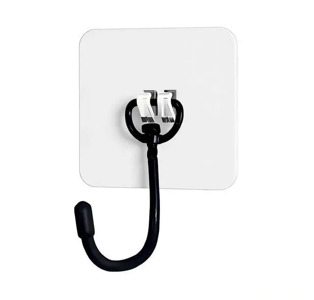 Main image of 10 Packs Large Hooks for Heavy-Duty Hanging 44Ib(Max) Wall Hangers - No Nails, Self-Adhesive Traceless, Waterproof Rustproof, Bathroom Kitchen Home Use