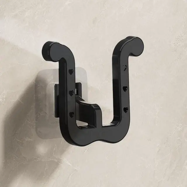 Alt view image 5 of 7 - 6Pcs Self-Adhesive Wall Slipper Rack Durable Foldable No-Drill Installation for Door Cupboard Bathroom Kitchen Home Organizer Water-Resistant