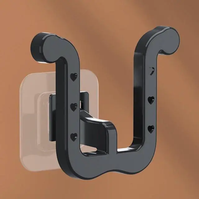 Alt view image 6 of 7 - 6Pcs Self-Adhesive Wall Slipper Rack Durable Foldable No-Drill Installation for Door Cupboard Bathroom Kitchen Home Organizer Water-Resistant