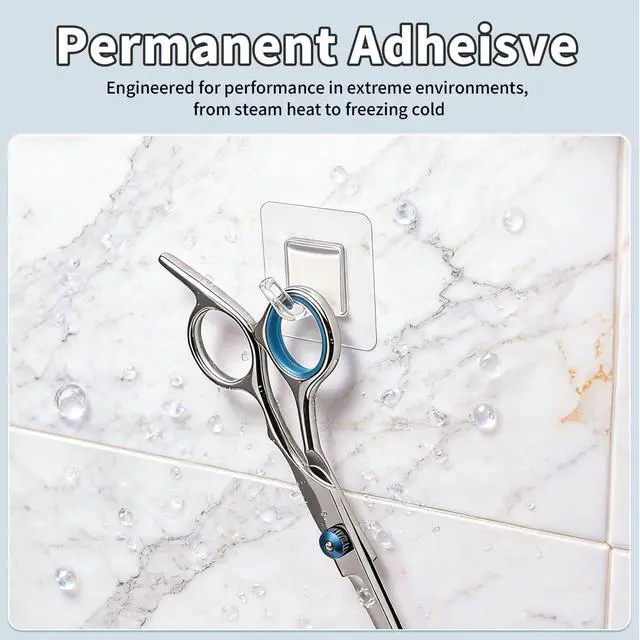 Alt view image 3 of 7 - 20 Pack Adhesive Wall Hooks for Hanging, Clear Adhesive Towel Coat Hooks, Damage Free Sticky Utility Hooks for Bathroom, Outdoor, Kitchen, Door