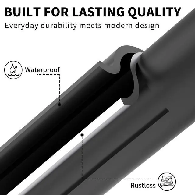 Alt view image 6 of 7 - Adhesive Towel Hooks for Bathrooms 2 Pack Matte Black Stainless Steel and Zinc Alloy Sticky Wall Hooks for Hanging Heavy Duty Self Adhesive Robe Shower Hanger for Kitchen, Closet, Cabinet, Door