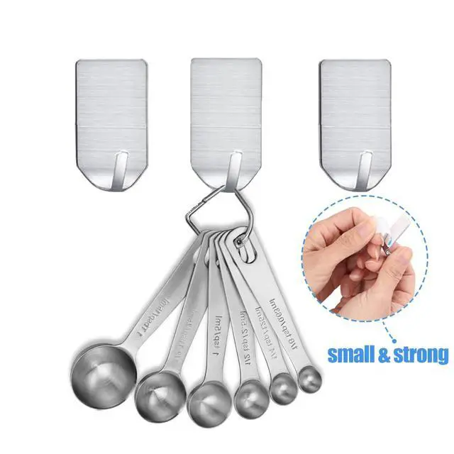 Alt view image 2 of 7 - Adhesive Hat Hooks for Wall Baseball Caps Rack Hangers 304 Stainless Steel Waterproof Stick on Hooks Strong & Durable (Max Load up to 4Lbs)-20 Packs
