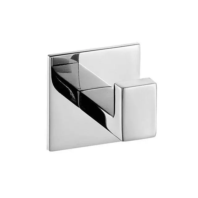 Alt view image 2 of 7 - 2PC SUS304 Stainless Steel Bathroom Self Adhesive Towel Hook Hanger Chrome Finish Coat Hook Robe Hook Hanger Without Drilling Easy Installation (Self Adhesive, 2PC)