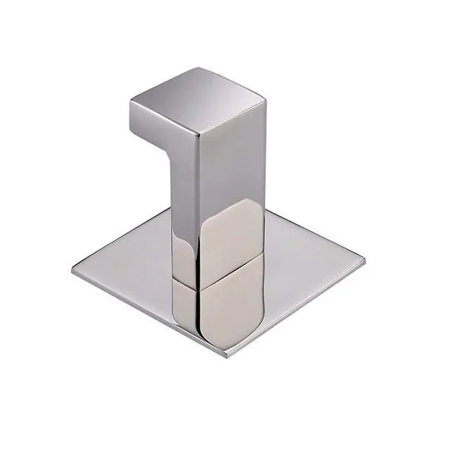 Alt view image 3 of 7 - 2PC SUS304 Stainless Steel Bathroom Self Adhesive Towel Hook Hanger Chrome Finish Coat Hook Robe Hook Hanger Without Drilling Easy Installation (Self Adhesive, 2PC)