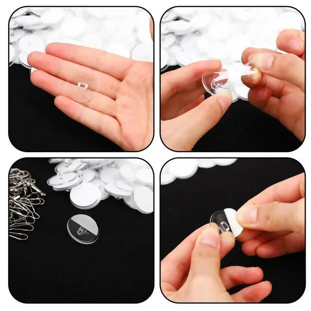 Alt view image 3 of 7 - Pcs Self Adhesive Ceiling Hooks,No-Drill Ceiling Discs Wall Hooks for Banners,Party Decor,Festival Wedding,Christams Decorations