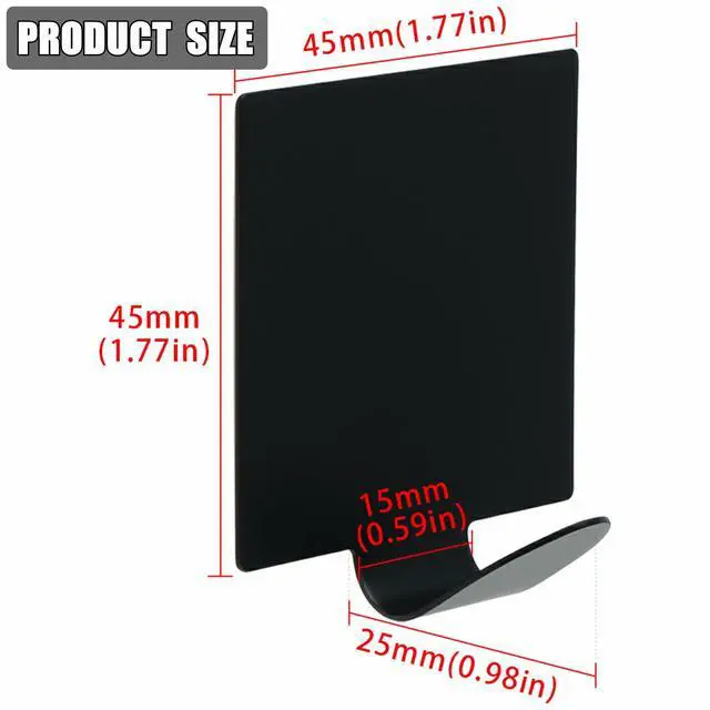 Alt view image 2 of 7 - Pcs Self Adhesive Coat Hook Single Towel Clothes Hooks for Bathroom Kitchen Wardrobe Window Glass Door Garage,No Drilling Key Hooks Utility Hooks Stainless Steel Matte Black Finish