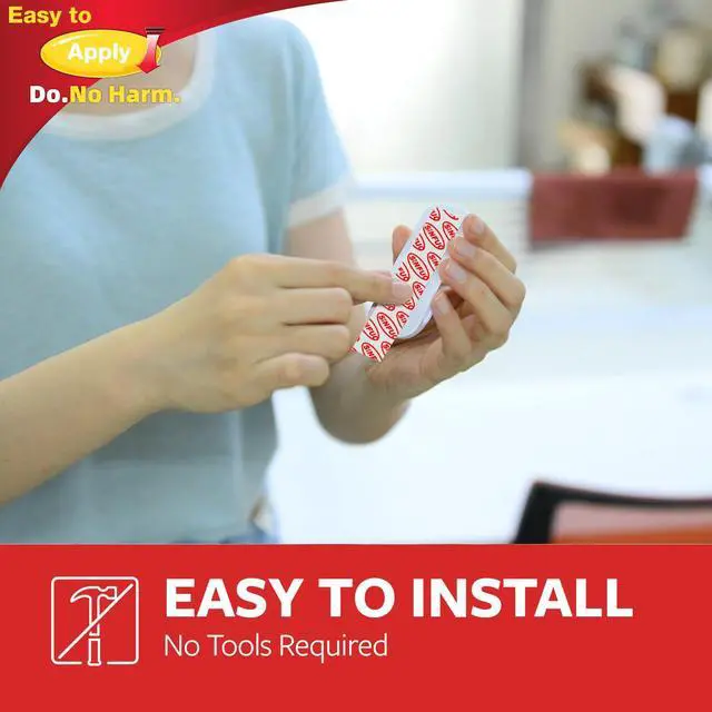 Alt view image 7 of 7 - Wire Hooks for Wall Small 32 Hooks + 36 Stirps, Damage Free Utility Hooks, Damage Free Adhesive Hooks for Key Holder, Coat, Door, Heavy Duty Wall Hooks