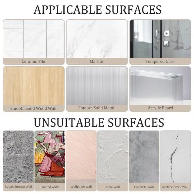 Alt view image 7 of 7 - Adhesive Hooks for Hanging 10 Pack, Heavy Duty Wall Hooks 11 lbs, Self Adhesive Waterproof Sticky Robe Towel Hooks for Home, Bathroom, Kitchen, Outdoor