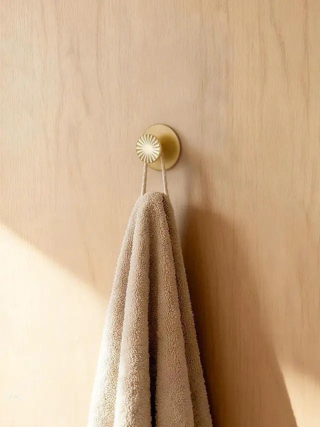 Alt view image 3 of 7 - Pack Adhesive Coat Hooks for Bathrooms Gold Wall Robe Towel Hooks for Hanging Kitchen Decorative Heavy Duty Zinc Alloy