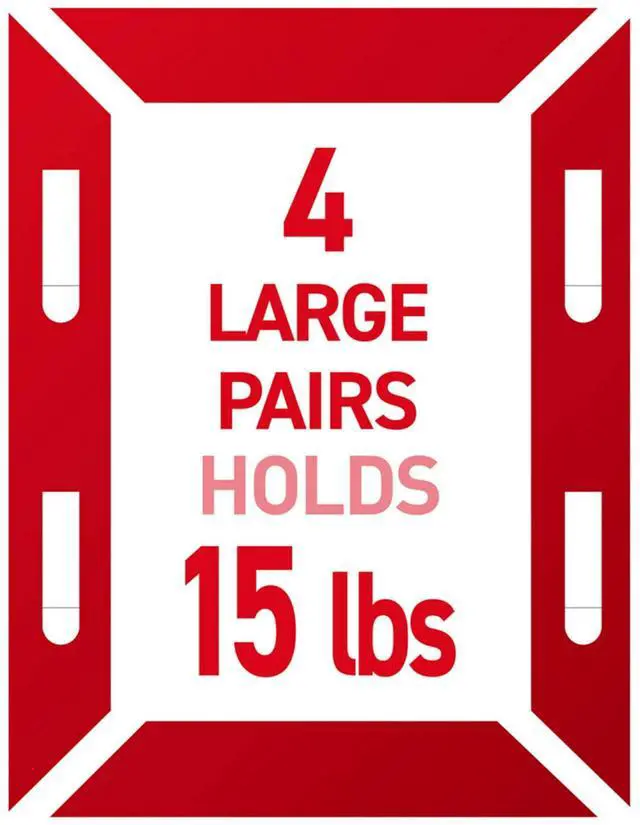 Alt view image 3 of 7 - 15 lb Large 20 Pairs Picture Hanging Strips (40 Strips), Damage-Free Hangers for Picture Frames, No Tools Required, Great for Home Room Wall Decor, Black Adhesive