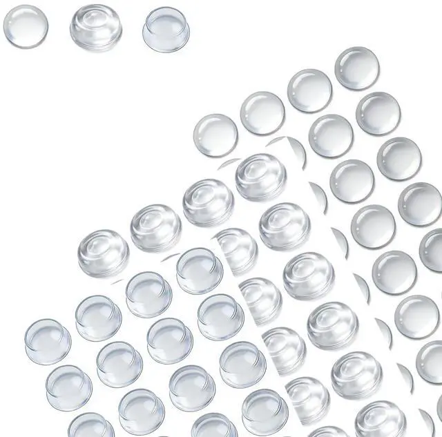 Main image of 214PCS Clear Cabinet Door Bumpers Self Adhesive Silicone Noise Dampening