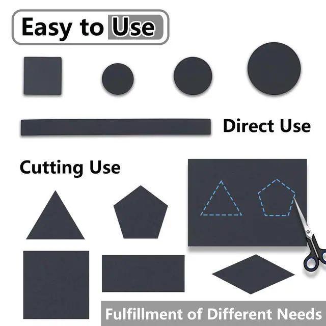 Alt view image 4 of 7 - 132 Pcs Non Slip Self-Adhesive Silicone Cuttable Furniture Pads, Anti-Sliding Anti-Scratch Rubber Floor Protectors for Any Furniture and Appliances - Black (Matte)