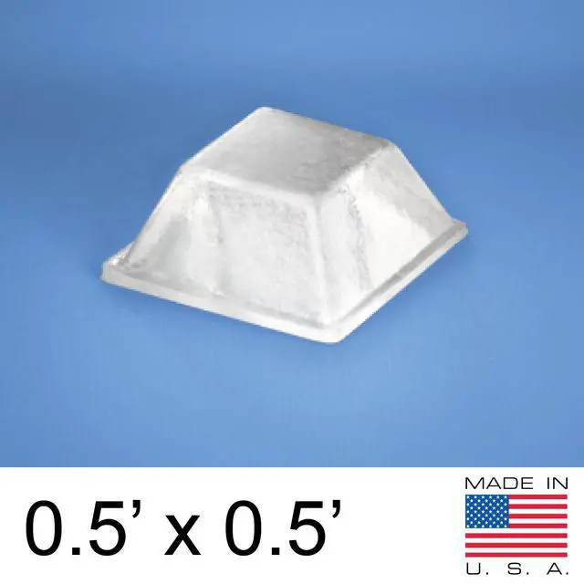 Alt view image 2 of 7 - Clear Rubber Feet (50 Pack) Self Stick Bumper Pads - Made in USA - Adhesive Square Bumpers for Electronics, Speakers, Laptop, Appliances, Furniture, Computers