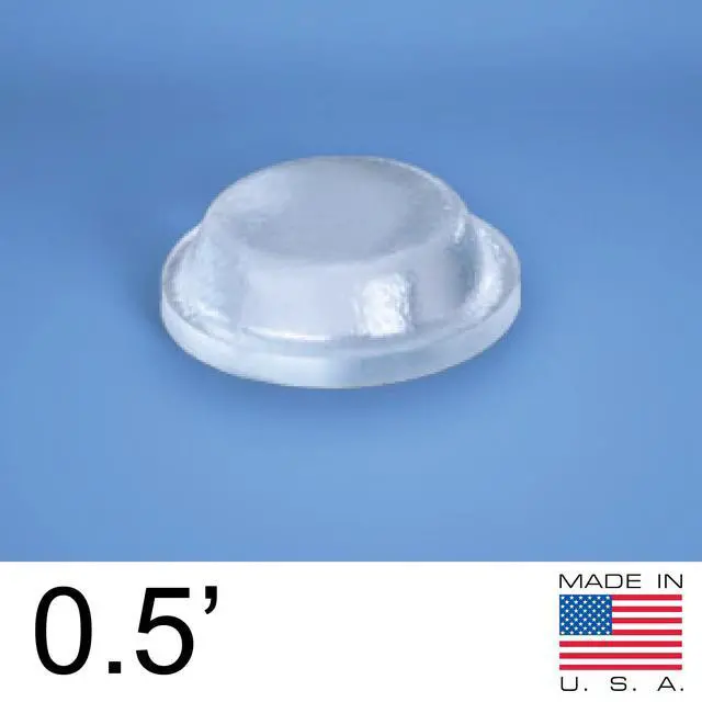 Alt view image 2 of 7 - Pack of 50 Cabinet Door Bumpers - 1/2 Diameter Clear Adhesive Pads for Drawers, Glass Tops, Cutting Boards, Picture Frames, Small Furniture