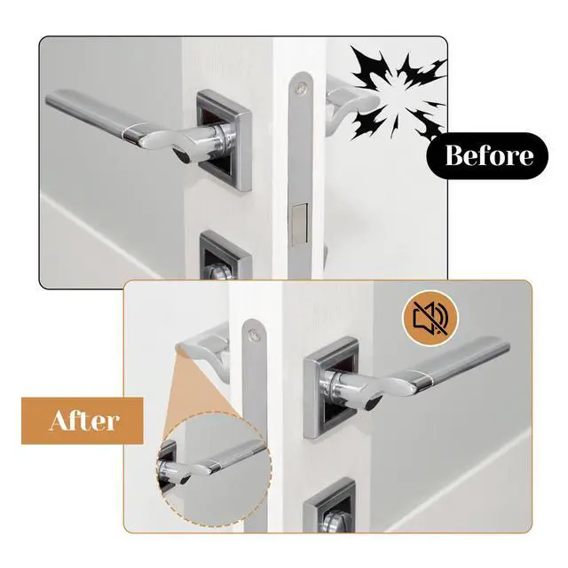 Alt view image 3 of 7 - 24PCS Clear Door Wall Bumpers Strips, Clear Silicone Protector Strips, Self Adhesive Cabinet Door Bumpers, Transparent Sound Dampening Buffer Pads for Drawers, Table Tops, Toilet Covers,Table Corners